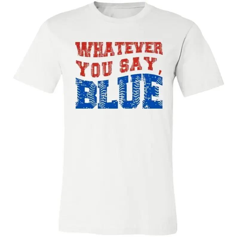 Men's Umpire Print "Whatever You Say" Funny Casual Athletic Graphic T-Shirt - 100% Soft Cotton Basic Crew Neck Short Sleeve Top, Machine Washable, Fitness Use, All Seasons, Size XL, Menswear