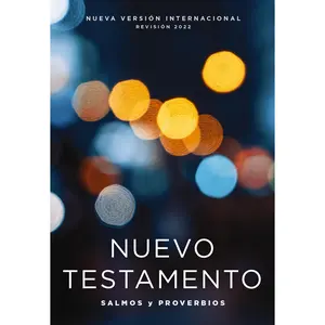 NVI, Nuevo Testamento de bolsillo, con Salmos y Proverbios, Revisión 2022, Tapa Rústica, Luces brillantes by Vida||Nueva Versión Internacional [Paperback Book]