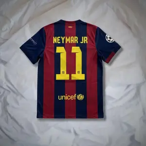 14 15 Barca Home Red Blue 11 Neymar Short Sleeve Soccer Jersey - Soccer Jersey Fans Version