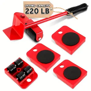 Heavy-Duty Furniture Mover Tool Set - Effortless Moving with Wheels, Sliders, and Rollers for Refrigerators, Wardrobes, and Sofas - Labor-Saving, Durable, and Easy-to-Use Solution for Home and Office Relocation