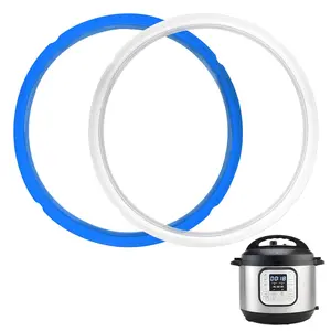 2 Pack Sealing Ring 6qt for  Sealing Ring for 6 & 5qt Insta Pot, -grade  Seal Rings Replacement for  6 Quart, Gasket for Instantpot Sealing Ring 6 qt Clear, Blue