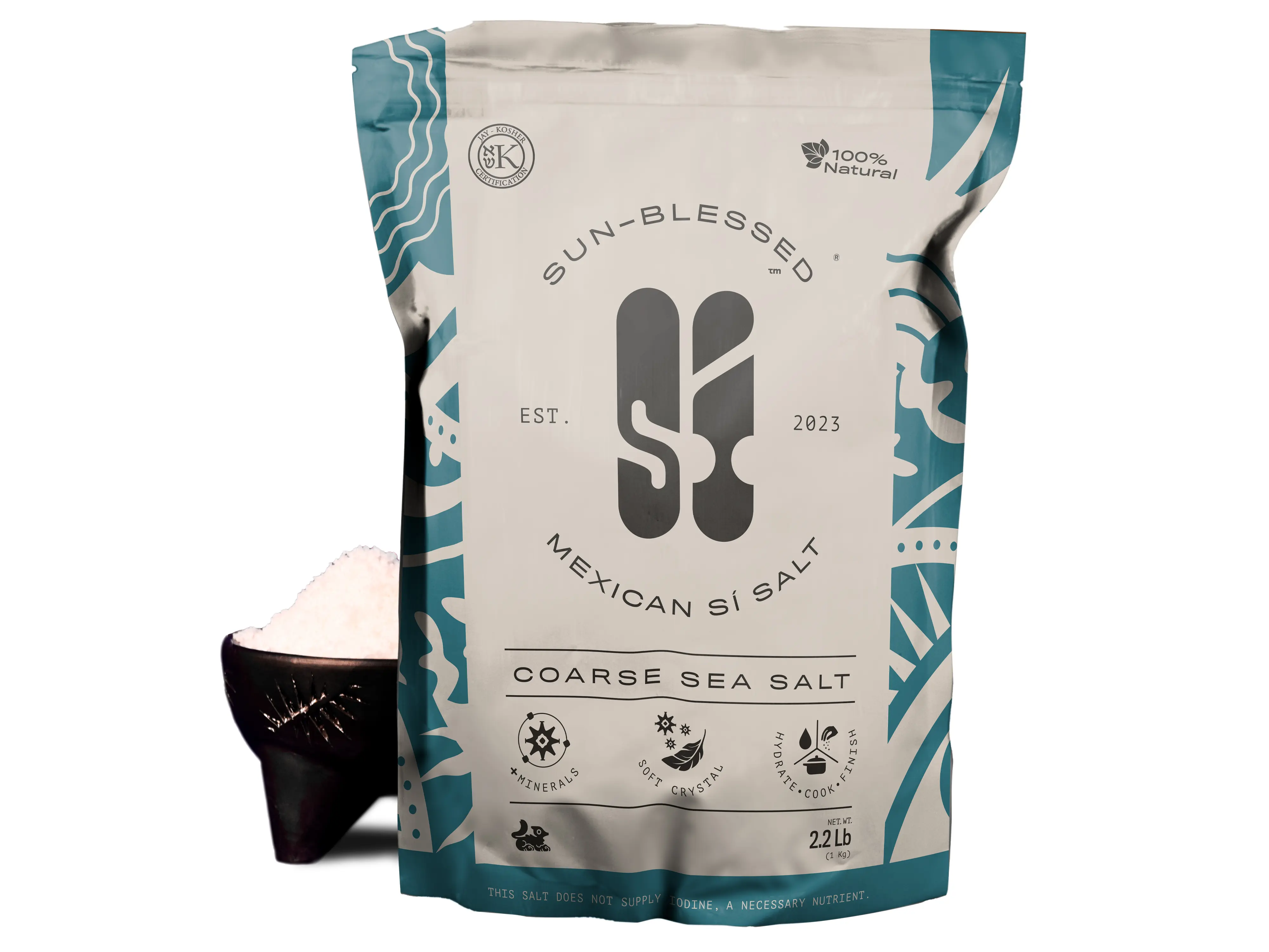 Kosher Colima Sea Salt, Volcanic Mineral Crystals, Unrefined, Flavor, Natural