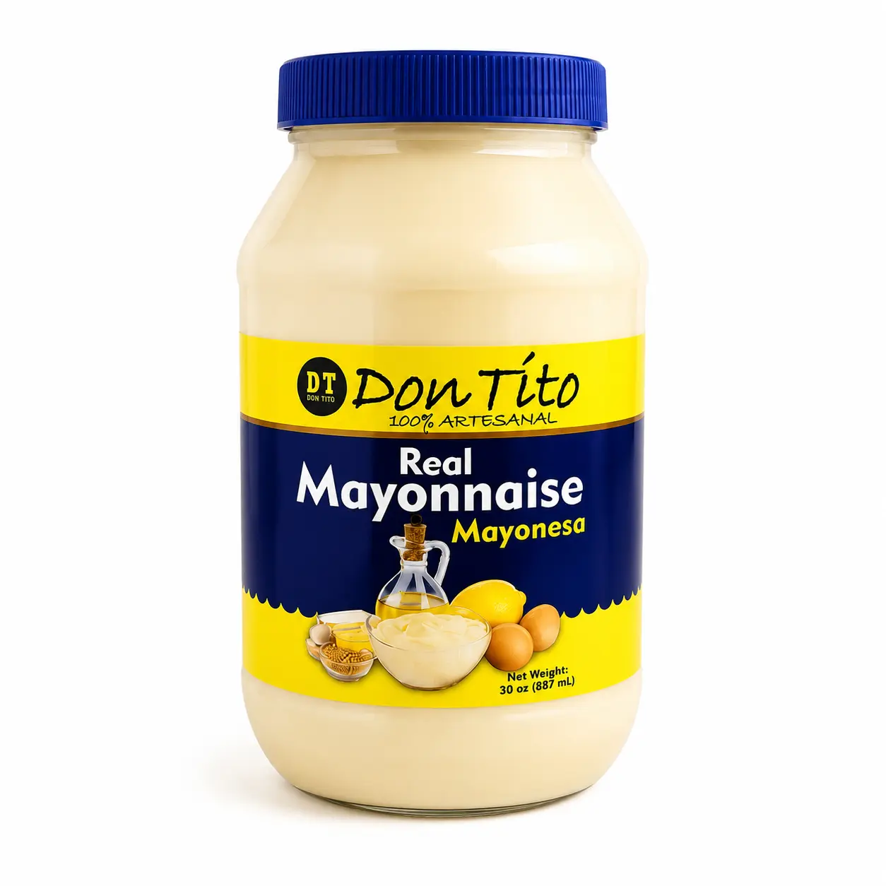 Don Tito Bottled Mayonnaise - 30 oz Flavorful Bottled Cooking Sauce, Flavor, Bottled Cooking Sauces