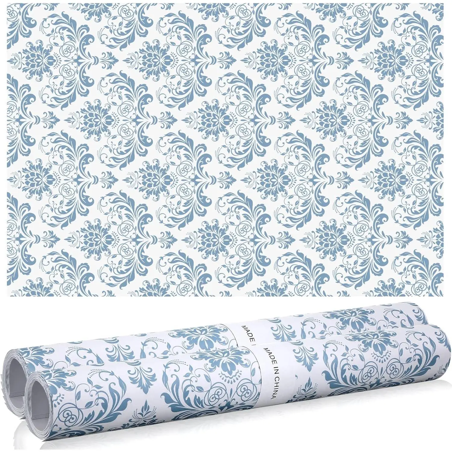Lavender Scented Glueless Paper Drawer Liners (24 Sheets, 15.7 x 22.8 inch) - Non-Adhesive Storage Freshener with Vivid Floral Print for Dresser, Kitchen Cabinet Home Supplies