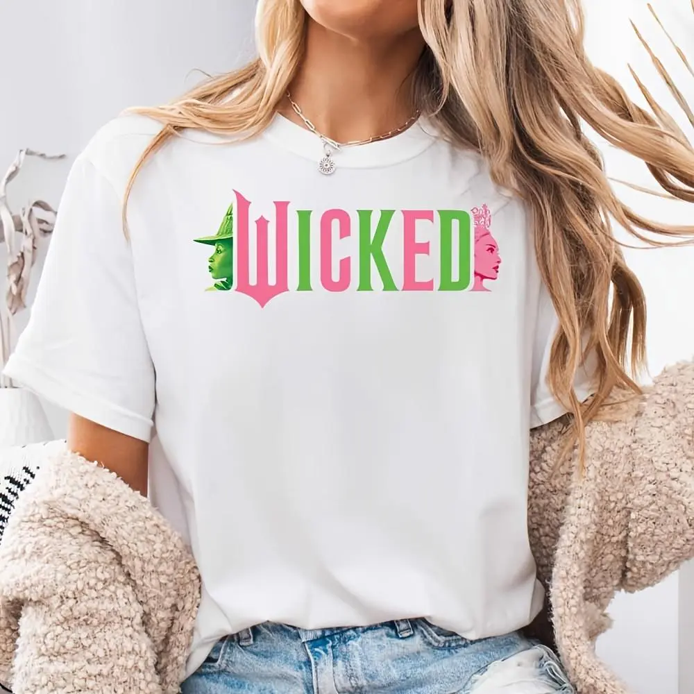 Wicked Musical Graphic Print, Women's T-shirt, Broadway Theater Fan Gift, Casual Daily Wear