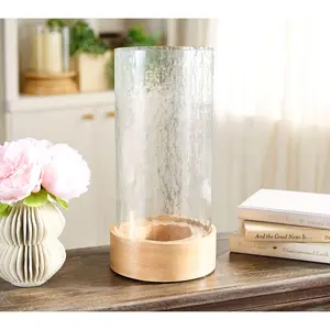 Primrose Hill 13.5" Hammered Glass Drop-In Hurricane Primrose Hill 13.5" Hammered Glass Drop-In Hurricane