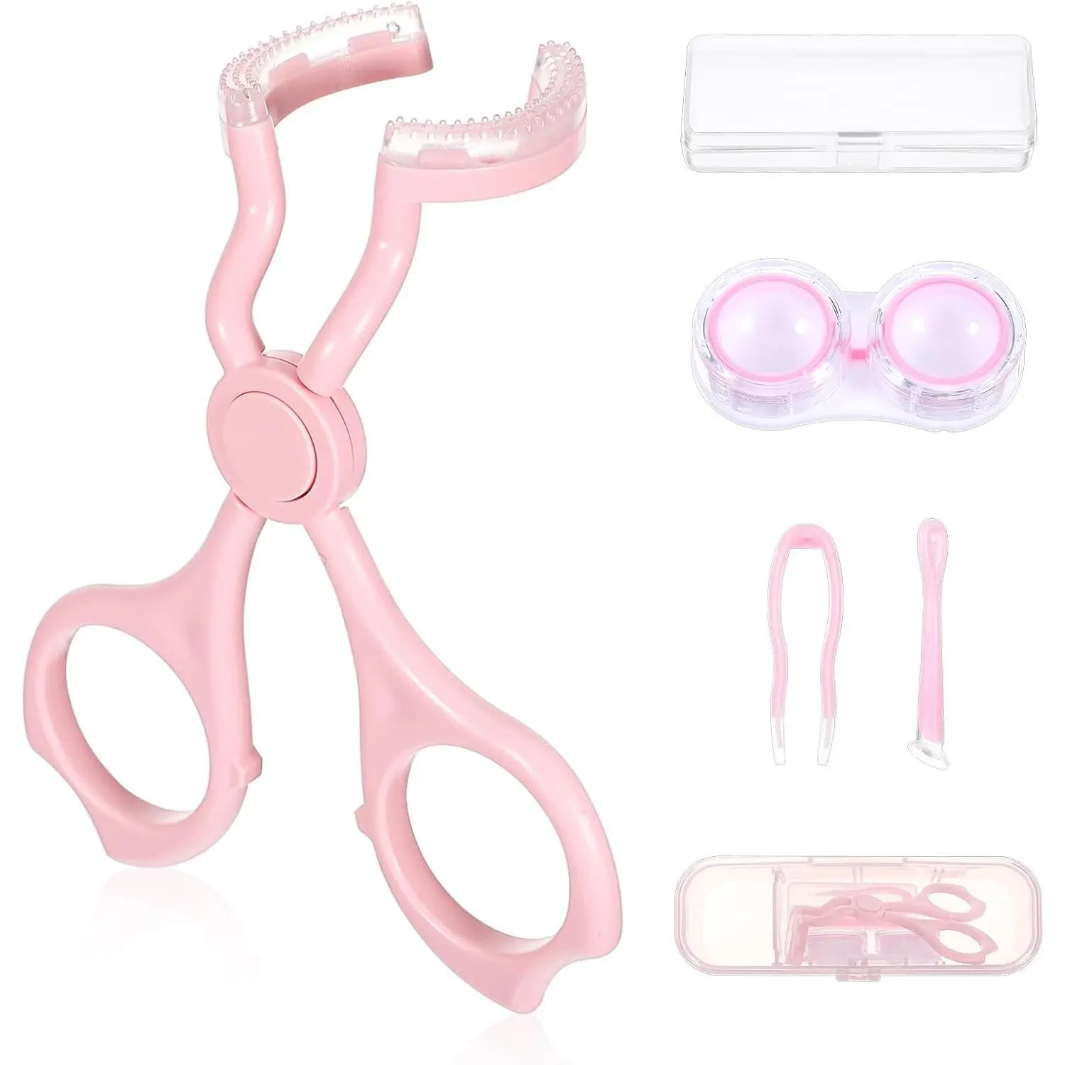 Contact Lens Applicator,Contact Lenses Applicator Tool,Contact Remover Tool for Soft Contacts Insertion Tool Set Includes Tweezers,Contact Lens Case and Contact Lens Remover Plunger Suction Cup