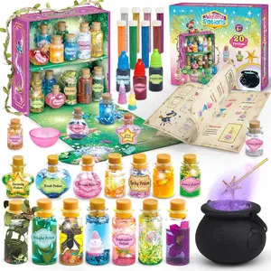 Fairy Magic Craft Kit for Kids with 20PCS Potion Bottles - Fairy Magical Potions Making Craft Kit - Gift for Christmas, Birthday, Creative Art Craft Kit for Girls Boys 6 7 8 9 10 Year Old