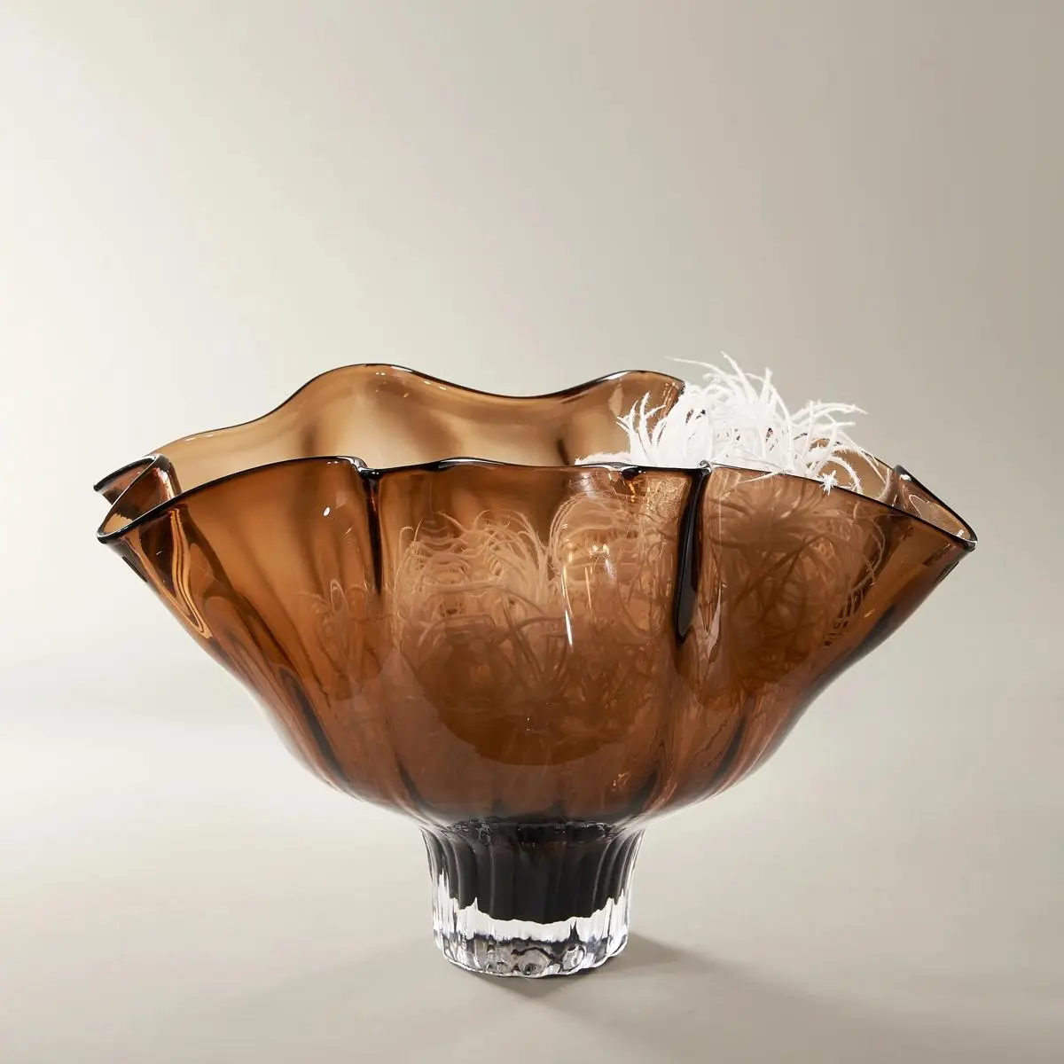 Z Gallerie Coco Glass Bowl Tableware Dinnerware Sets Saladbowl Ceramic Dish Serving Bowl Food Storage Bowl Crystal Bowls