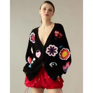 Playful Patchwork Cardigan