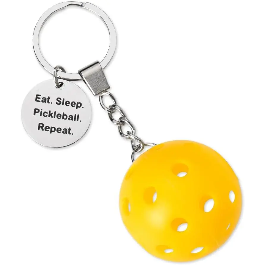 Pickleball Player Lover Gift Keychain Pickleball Gift for Mom Dad Birthday Gifts for Friend Inspirational Keychain