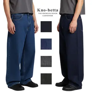 KNOBETTA Ultra Wide Leg Baggy Jeans - KNOW BETTA Classic Fashion Durable Denim Exaggerated Wide Leg 5 Pocket Design Perfect for Casual Wear & Skate Sessions