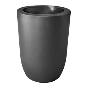 6kg Premium Graphite Crucible, Silicon Carbide Clay Crucible Cup for Melting Casting Refining Aluminum, Gold, Silver, Copper, Brass, Withstand High Temperature 1800℃/3272℉