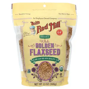Bob's Red Mill Organic Whole Golden Flaxseed, 13 oz (368 g)
