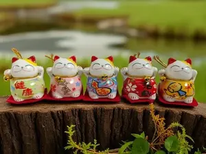 Lucky Cat - Waving Arm Fortune Cat Statue