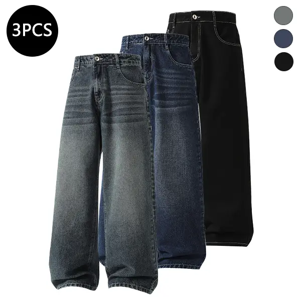 Vintage blue + dark blue + black