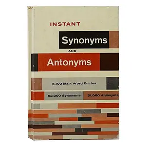 USED-Instant Synonyms and Antonyms by Donald O. Bolander (Hardcover)