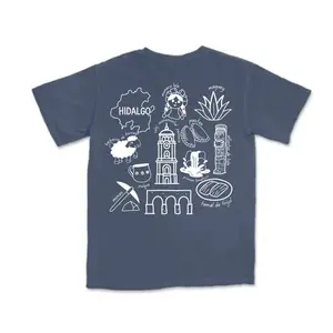 Hidalgo México State Comfort Colors T Shirt Unisex Cotton Tee Top Summer Shortsleeve Tshirt vintage graphic