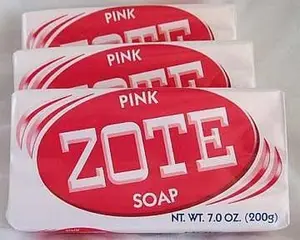 Zote Laundry Soap Bar - Stain Remover - Catfish Bait - Pink 3 Bars-7 Oz (200g) Each Natural