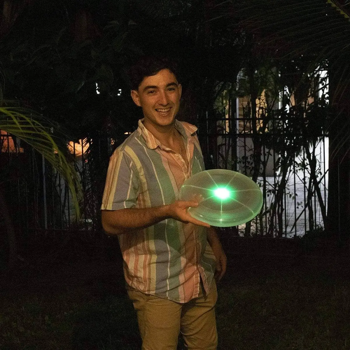 POOLCANDY Illuminated LED Flying Disk - 11.75-in Diameter Toy for 12+ Years, Game of Disk Golf, Outdoor & Pool Play, Bright