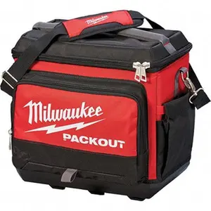 Milwaukee PACKOUT 22 L Portable Cooler 1680D Ballistic Nylon, Red/Black 48-22-8302