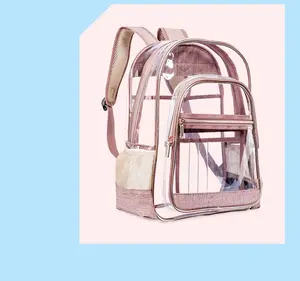 Fashion Simple PVC Transparent Men's And Women's Backpacks