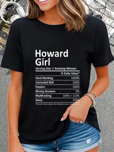 100% Cotton HOWARD GIRL WI WISCONSIN Funny City Home Roots USA Gift T-Shirt
