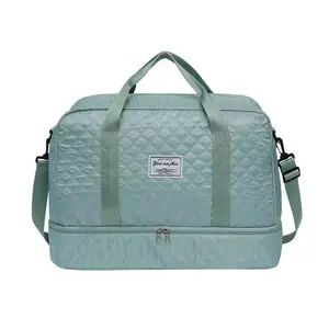 Large Capacity Travel Duffle Bag – Waterproof Gym Bag with Wet & Dry Separation, Shoe Compartment, Reinforced Handles – Overnight Weekend Carry-On for Women & Men