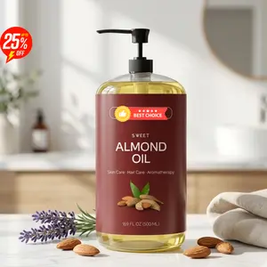 Sweet Almond Oil — 100% Pure Cold Pressed Moisturizing Oil for Skin, Hair & Massage, 16.9 fl oz