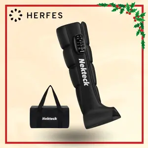 Nekteck Cordless Leg Massager Recovery System (Single Leg Only), Air Compression Massage, Full Leg Boots for Circulation and Pain Relief Comfort Daily Helpful for Vericose Veins, Fatigue, Cramps, Swelling, Edema Mother's Day Gift TikTokShopStockUp
