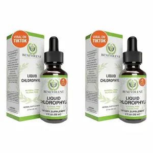 4P-Liquid Chlorophyll Drops (4 Month Supply) Healthcare Supplement - Natural Deodorant and Detox - Gut Support Healthcare Liver Edible Dietary Bathroom Vitamin