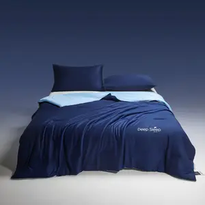 Deep Sleep Cooling Summer Quilt, New 2026 Knitted Cotton Fabric, Temperature Control Design, Cozy Bedroom Atmosphere