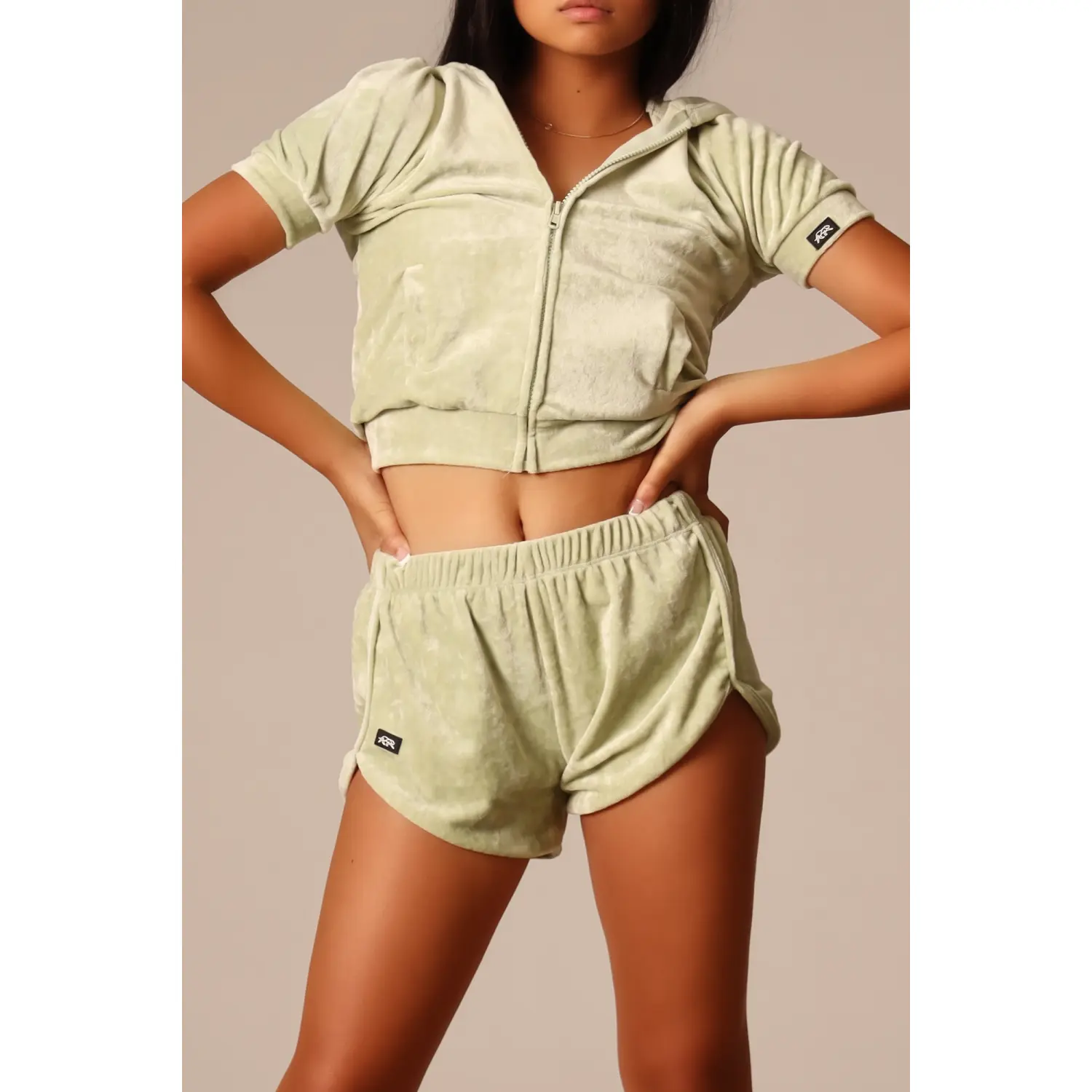 Luxe Velour Track Shorts - FINAL SALE