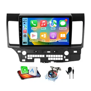 Car Radio Stereo for Mitsubishi Lancer 2008 - 2017, Android Carplay & Android Auto, Mirror Link, 10"Touch Screen, 2G+64G GPS Navigation, WiFi, FM, Backup Camera,