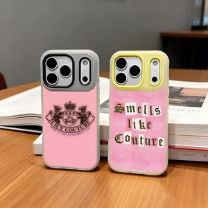 Fashion JUICY COUTRUE Phone Case Anti-Yellowing Clear Jelly iPhone Case 17-12 Slim Soft TPU Shockproof Scratch-Resistant Cover Trendy Colors Ultra Lightweight for Daily/Travel/Work Use