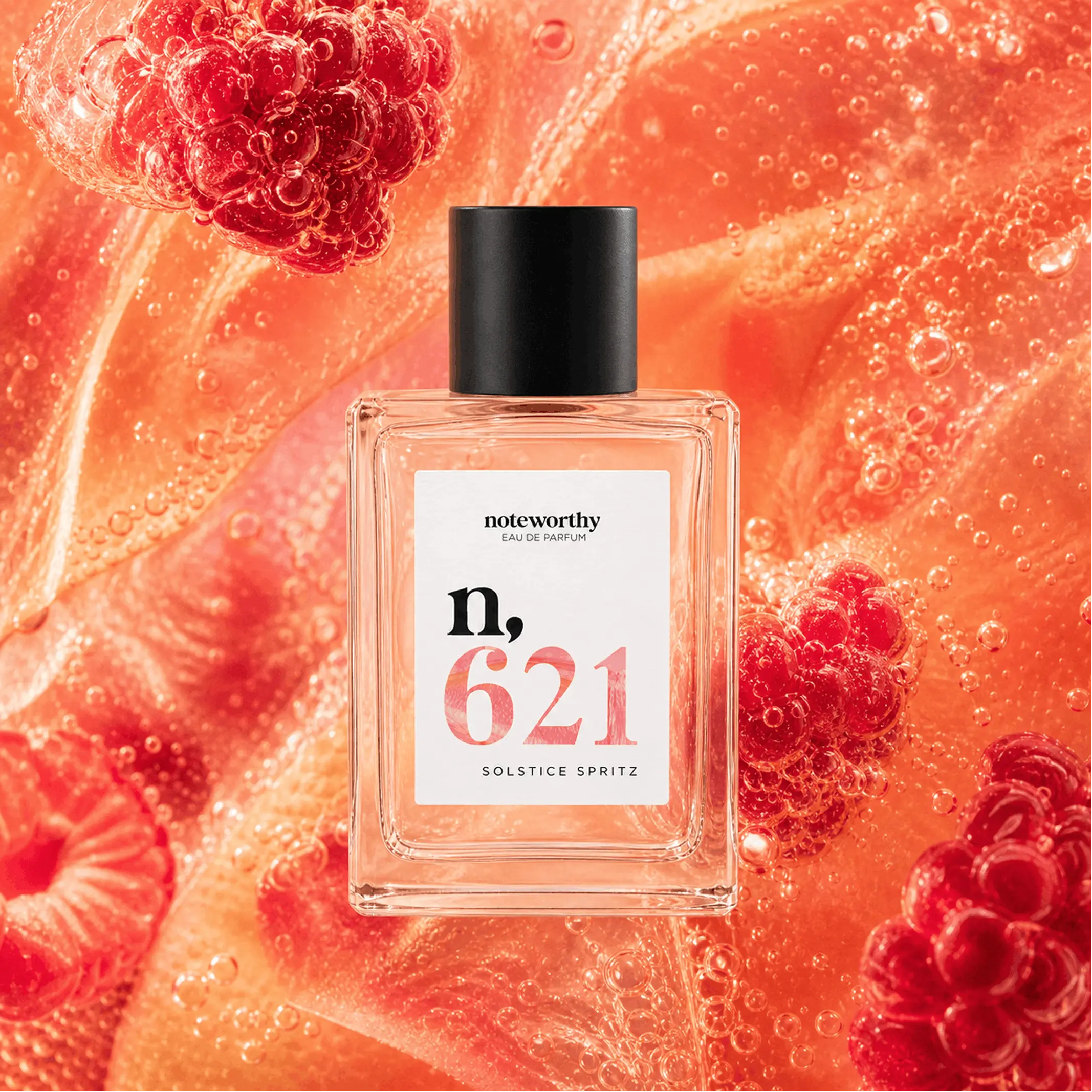 Noteworthy n,621 Eau De Parfum | Solstice Spritz | Raspberry, Melon Water, and Vanilla Fragrance