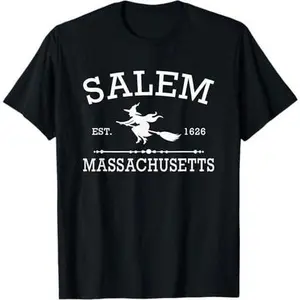 Salem Massachusetts Est 1626 Witch Halloween Mens Womens T-Shirt