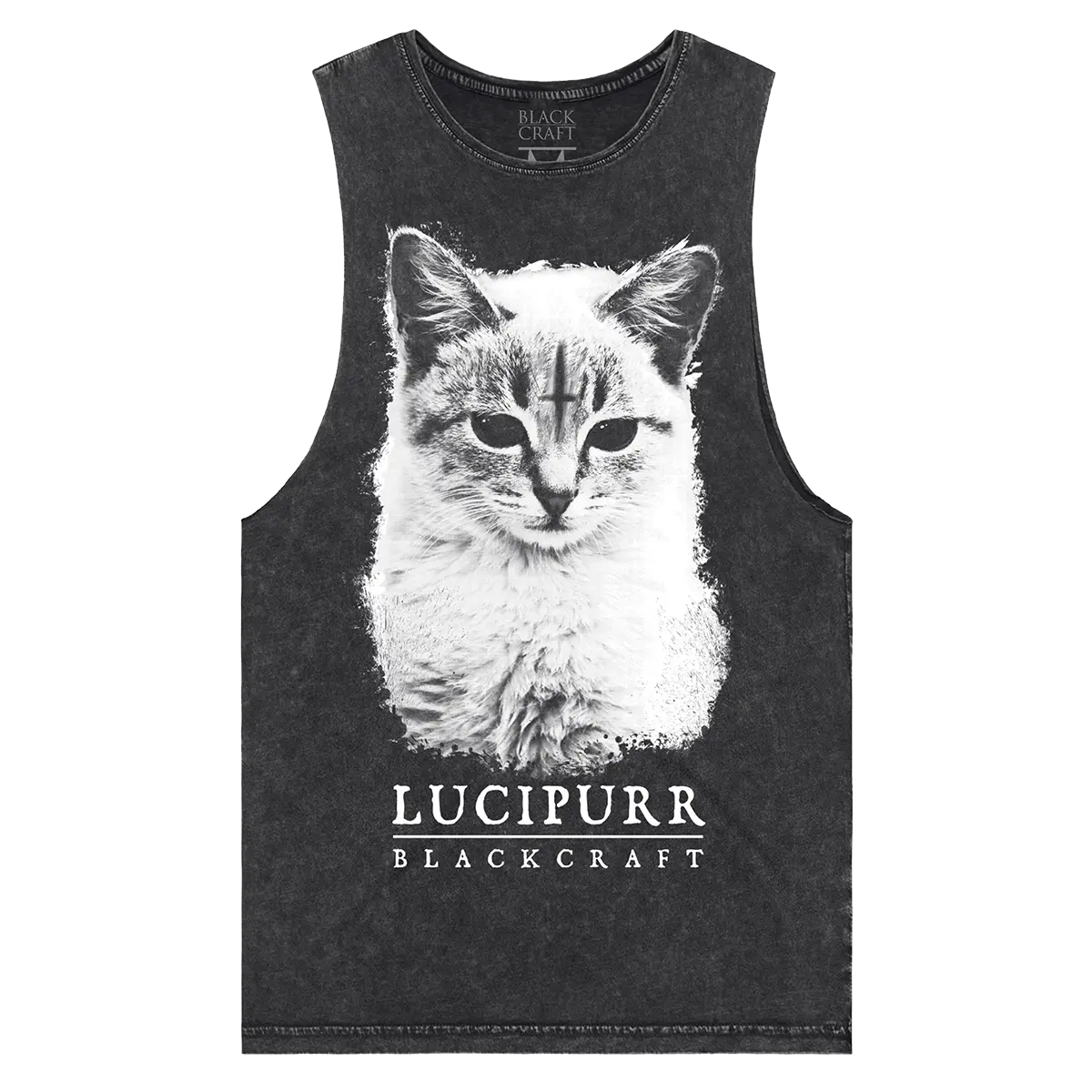 Lucipurr Stone Wash Tank Top