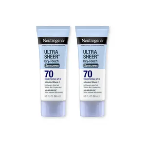 Neutrogena Ultra Sheer SPF 70 Duo | Lightweight, Fast-absorbing Broad Spectrum SPF 70 Sunscreen Lotion