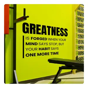Greatness One More Time - Inspirational Motivational Wall Decal Sticker Quote Art Decor Positive Saying Bedroom Home Office Classroom Gym, Removable