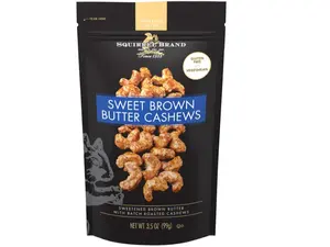 Sweet Brown Butter Cashews, 3.5 Ounces Resealable Bag, Gluten Free, Vegetarian