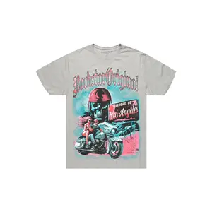 Reece 2.0 Heather Grey/Multi Oversized Graphic T-Shirt