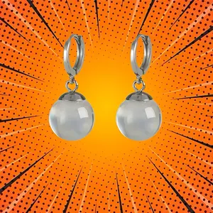 Potara Earrings - Transparent, Anime Fan Must-Have!, Daily wear earrings, Cosplay jewelry