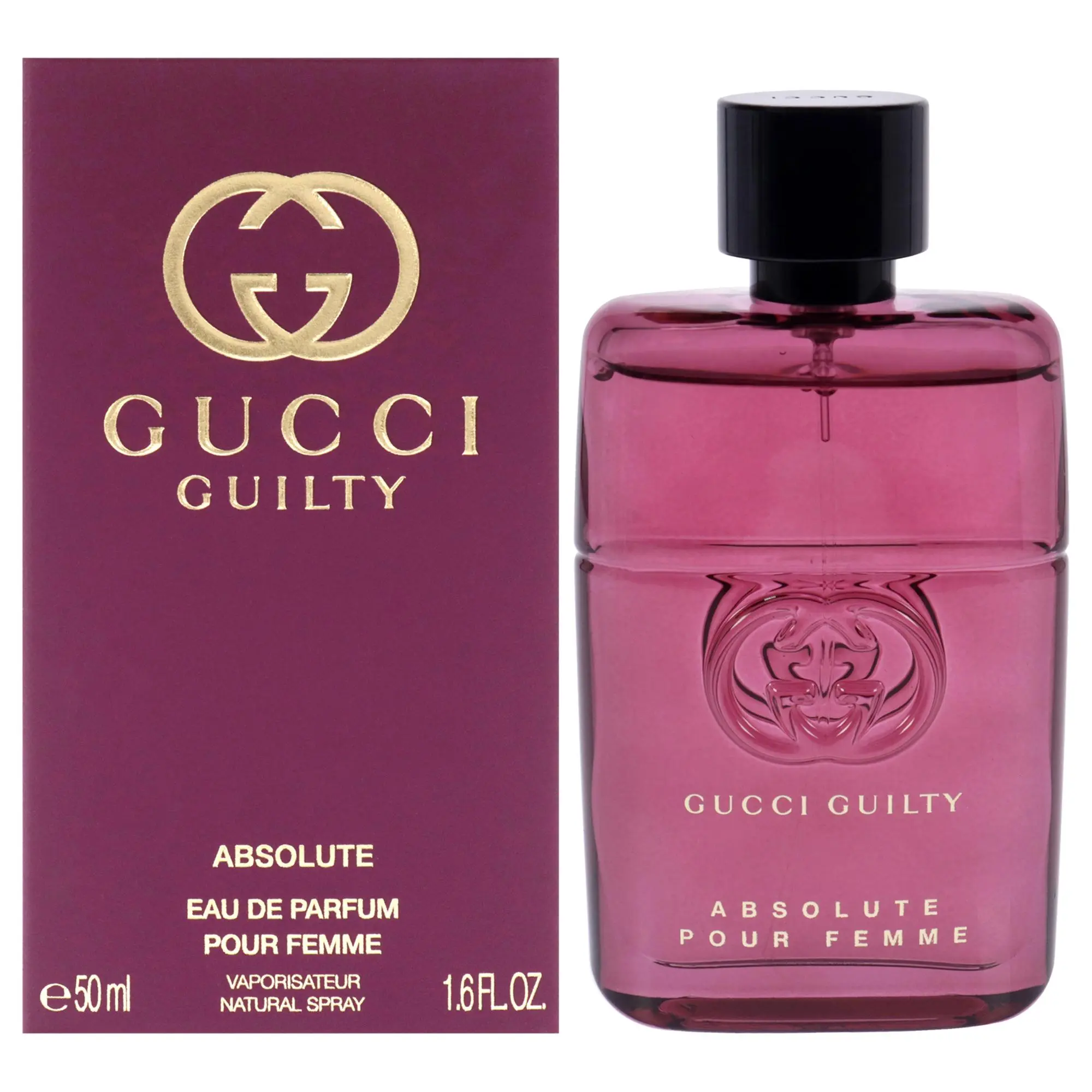 Gucci Guilty Absolute EDP Spray for Women, 1.6oz Long-Lasting Unisex Fragrance