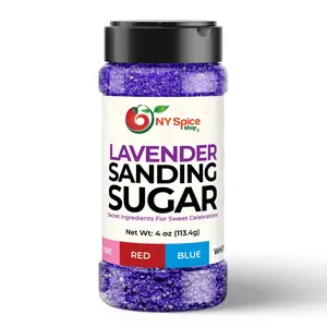 NY Spice Shop Lavender Sanding Sugar - Sweet Colorful Edible Sprinkles for Cookies, Baking, Ice Cream, Desserts & Crunchy Toppings - Bake