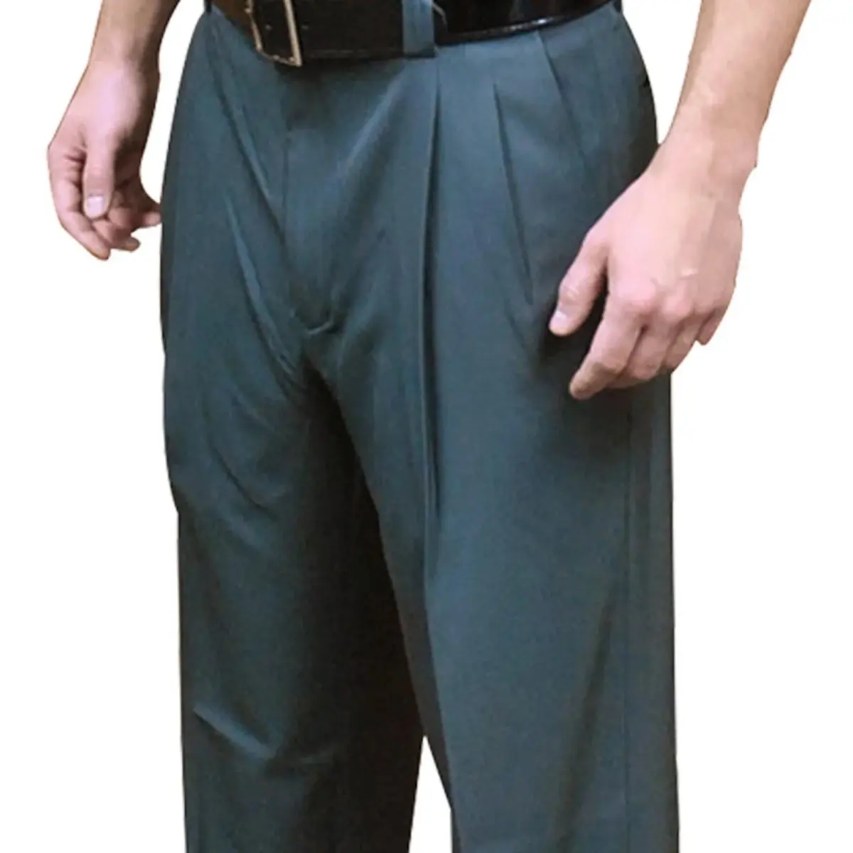 NEW EXPANDER WAISTBAND - 4-Way Stretch" Pleated Plate Pants/Umpire -Charcoal Grey