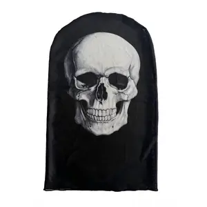 Horror Skull Full Face Mask Unisex Windproof Sun Protective Warm Face Cover Stylish Festive Party Headwear Versatile Outdoor Daily Sports Head Accessories