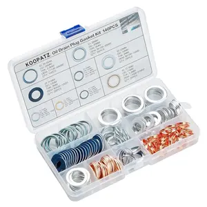 140PCS Drain Plug Plug Gasket Assortment Oil Crush Washers Seals Kit For Honda,Subaru,VW (MIX-140)