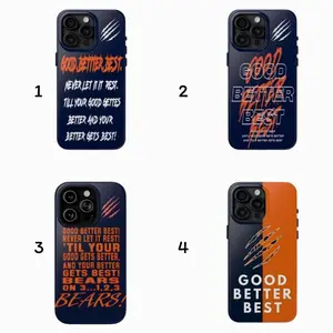 Good Better Best, Never Let It Rest, Bear Shockproof Case Cover Compatible with iPhone X, 11, 12, 13, 14, 15, 16, 17 Series & Galaxy Series