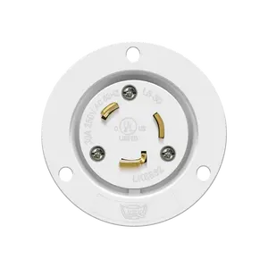 Enerlites Locking Flanged Inlet, 30A, L6-30PFI